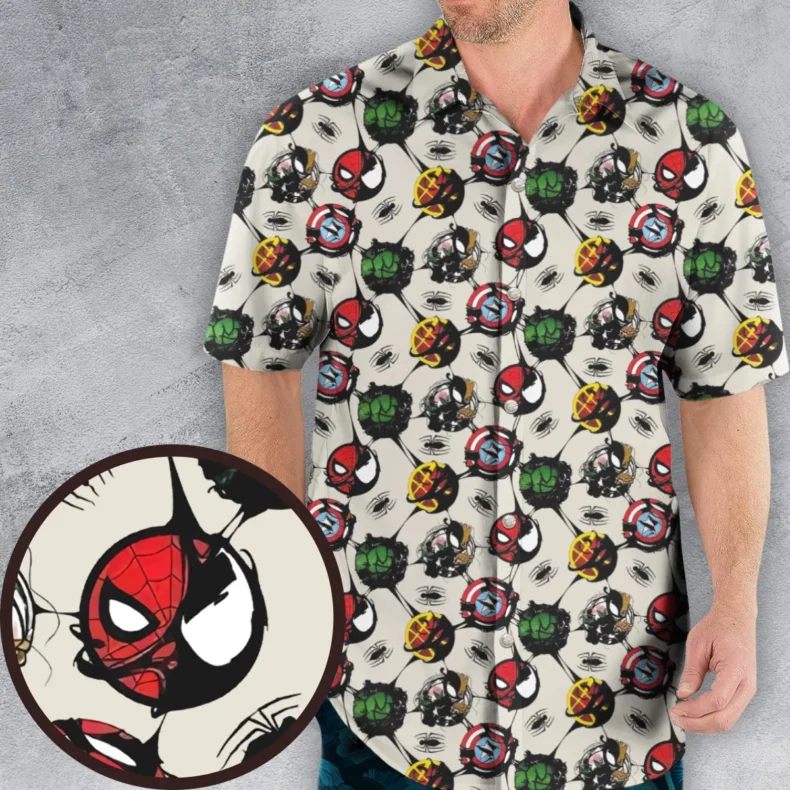 Spider Venom Pattern Hawaiian Shirt