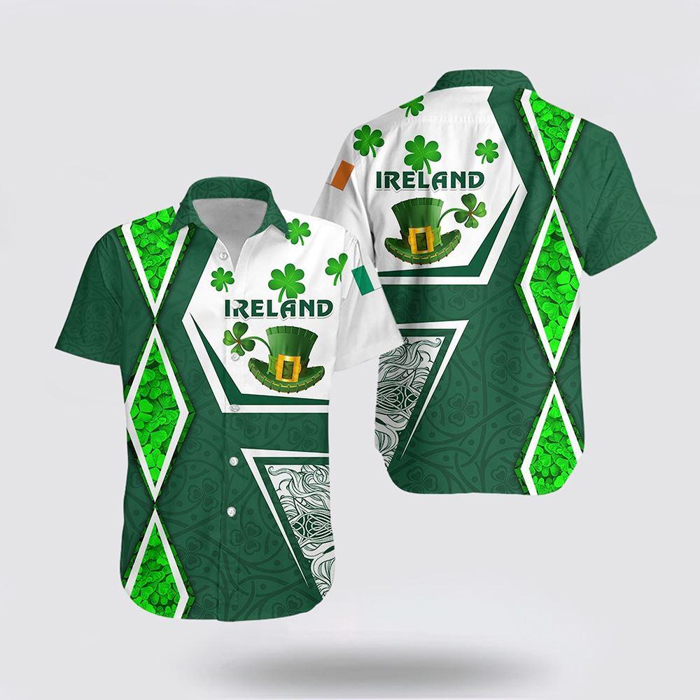 St Patrick's Day Hawaiian Shirt, Ireland Hawaiian Shirt Irish Saint Patrick's Day Unique Vibes, St Patricks Day Shirts