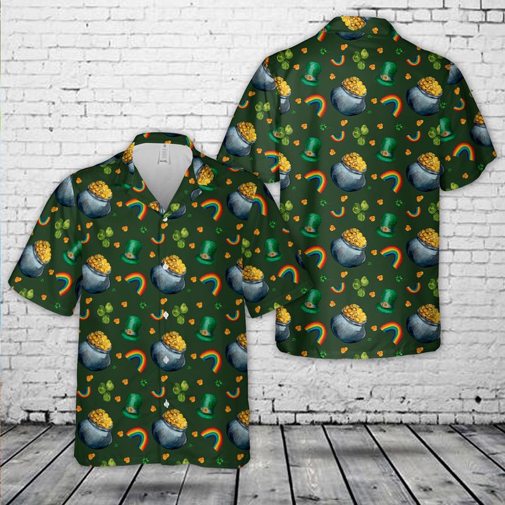 St Patricks Day Hawaiian Shirt, Irish St Patrick's Day Hawaiian Shirt