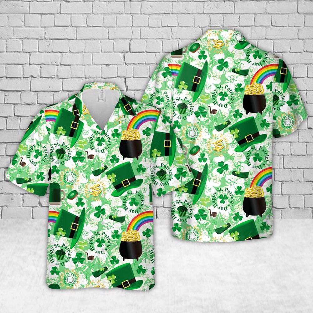 St Patricks Day Hawaiian Shirt, Irish St Patrick's Day Hawaiian Shirt, St Patty's Day Hawaiian Shirt