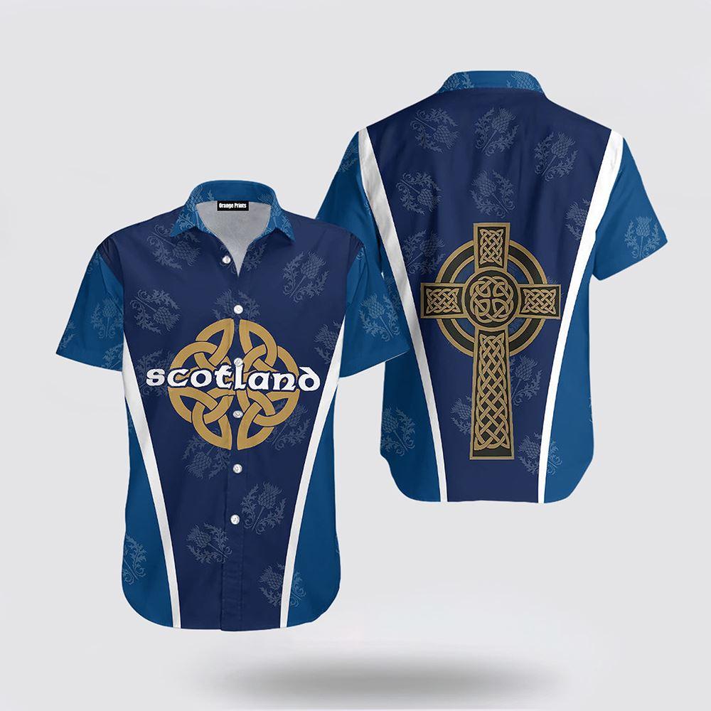 St Patrick's Day Hawaiian Shirt, Scotland Celtic Thistle In Me St Patrick's Day Hawaiian Shirt, St Patricks Day Shirts