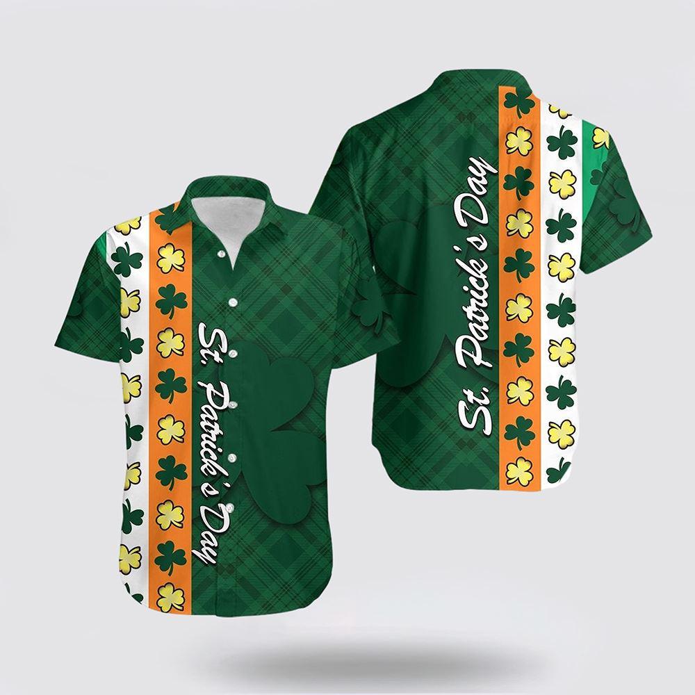 St Patrick's Day Hawaiian Shirt, St. Patrick s Day Ireland Flag Hawaiian Shirt Shamrock, St Patricks Day Shirts
