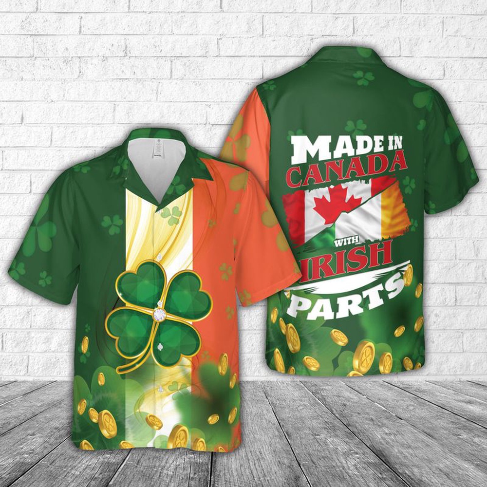 St Patricks Day Hawaiian Shirt, St. Patrick's Day Canada Hawaiian Shirt