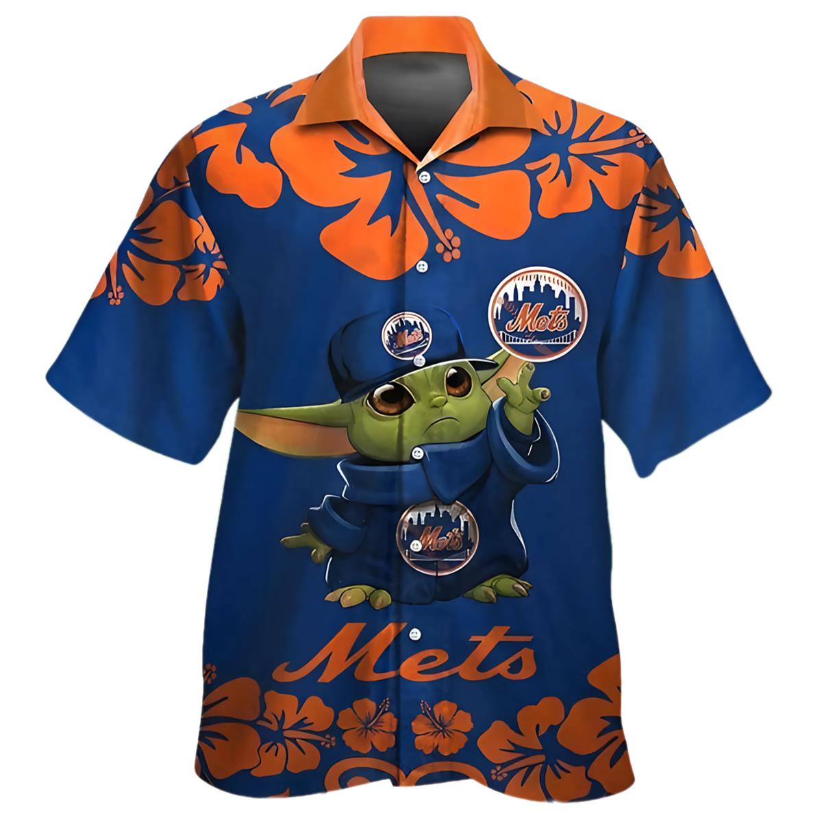 Star Wars Baby Yoda New York Mets Hawaiian Shirt