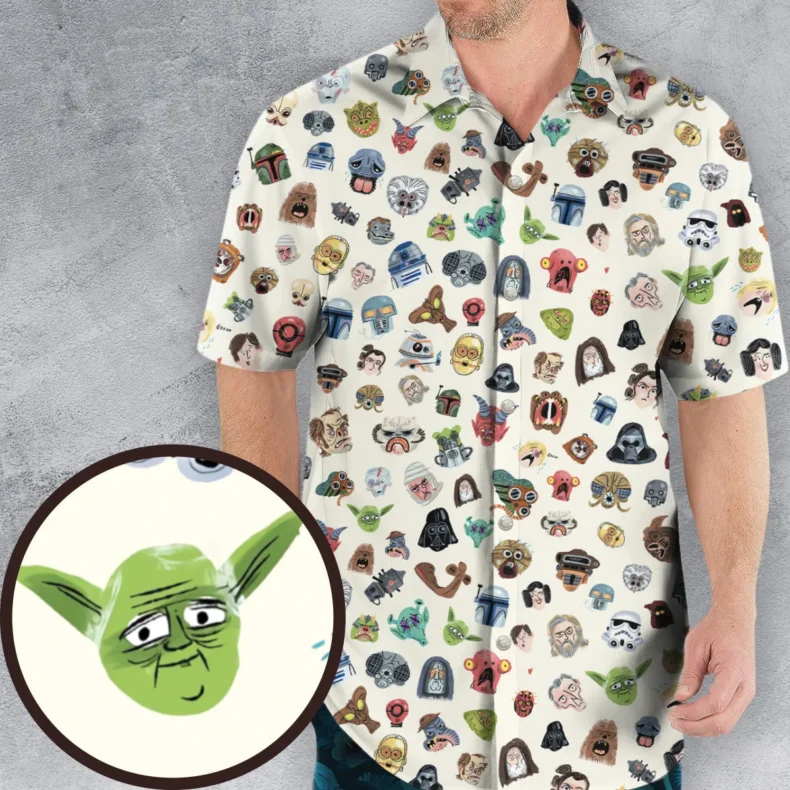 Star Wars Collage Pattern Hawaiian Shirt