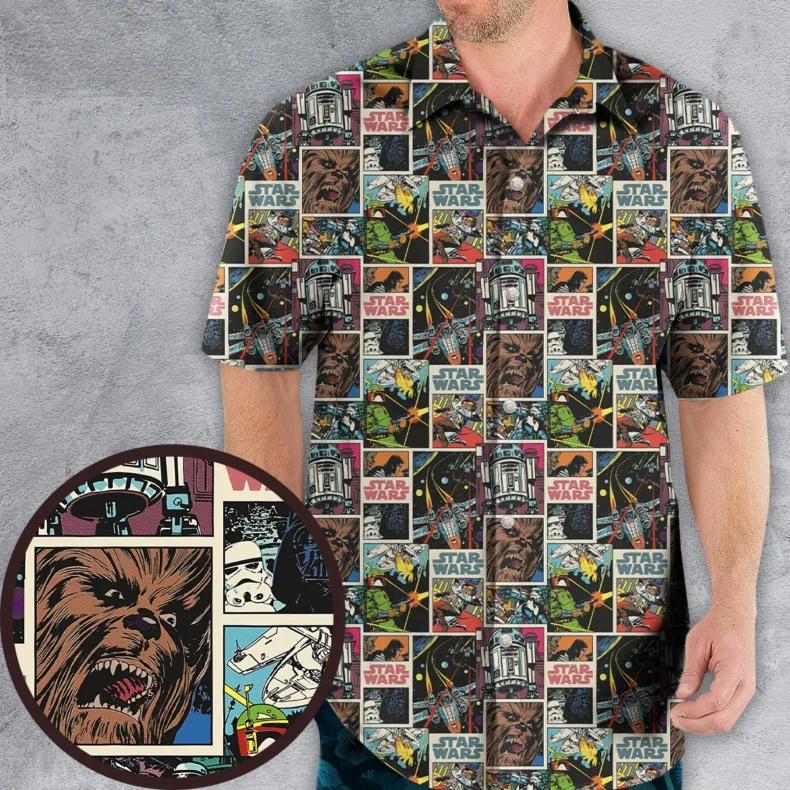 Star Wars Comic Hawaiian Shirt