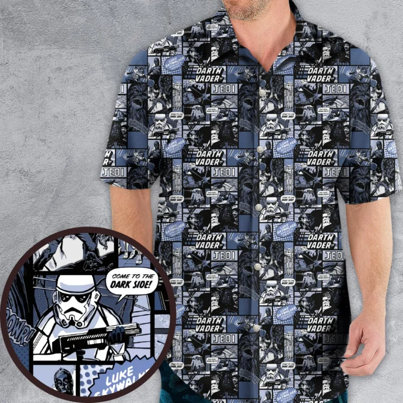 Star Wars Dark Side Comic Hawaiian Shirt