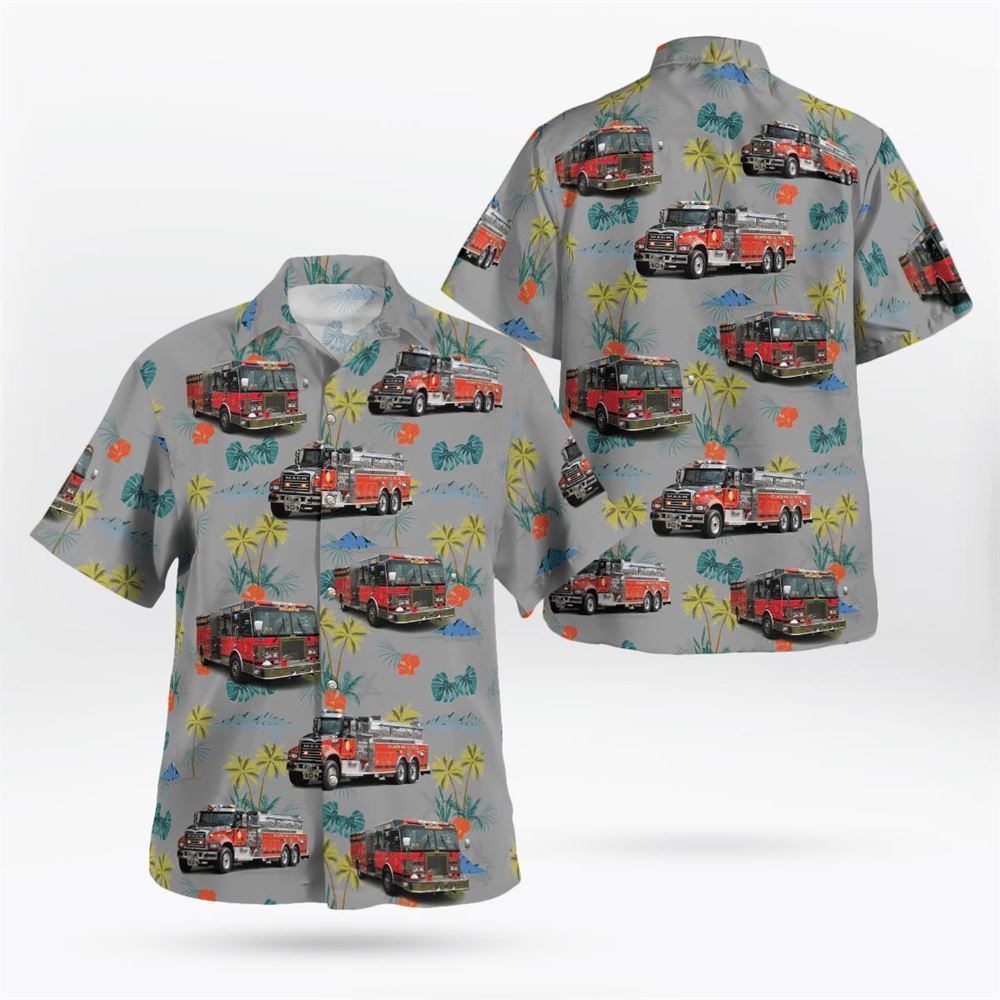 Stillwater Area Volunteer Fire Company, Newton, New Jersey Hawaiian Shirt - Gifts For Firefighters In Stillwater Area, NJ