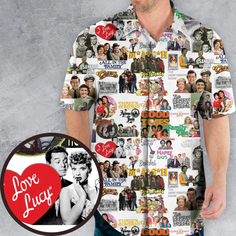 Stuck in the 80s Famous Sitcom Hawaiian Shirt