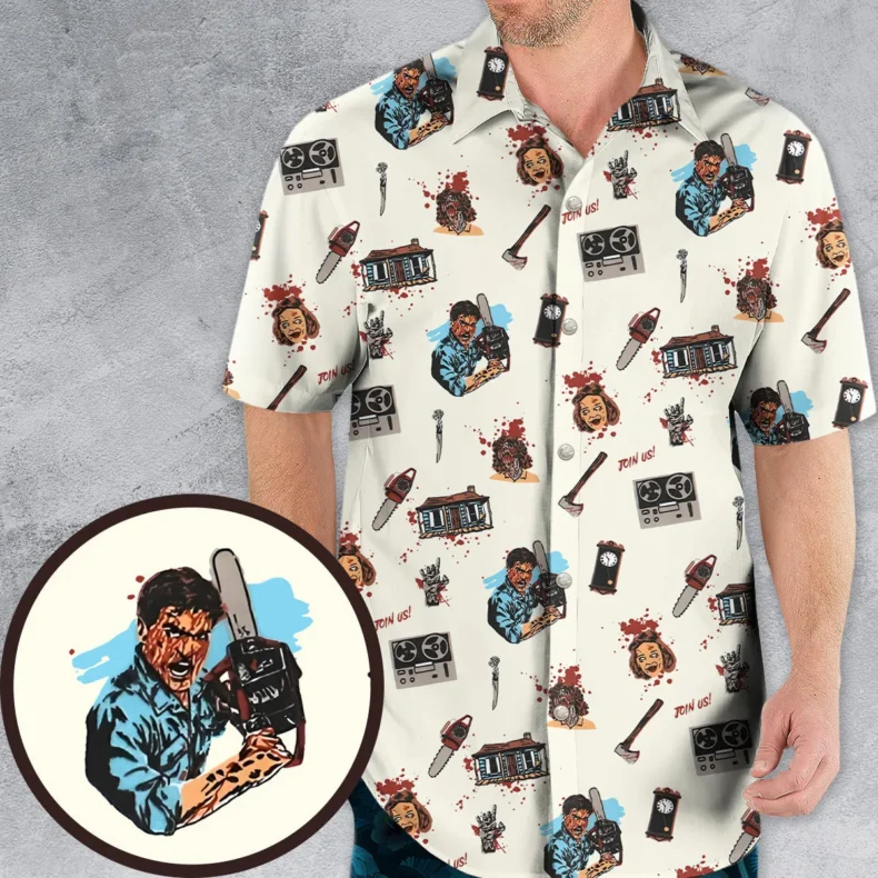 Supernatural Horror Evil Dead Halloween Hawaiian Shirt