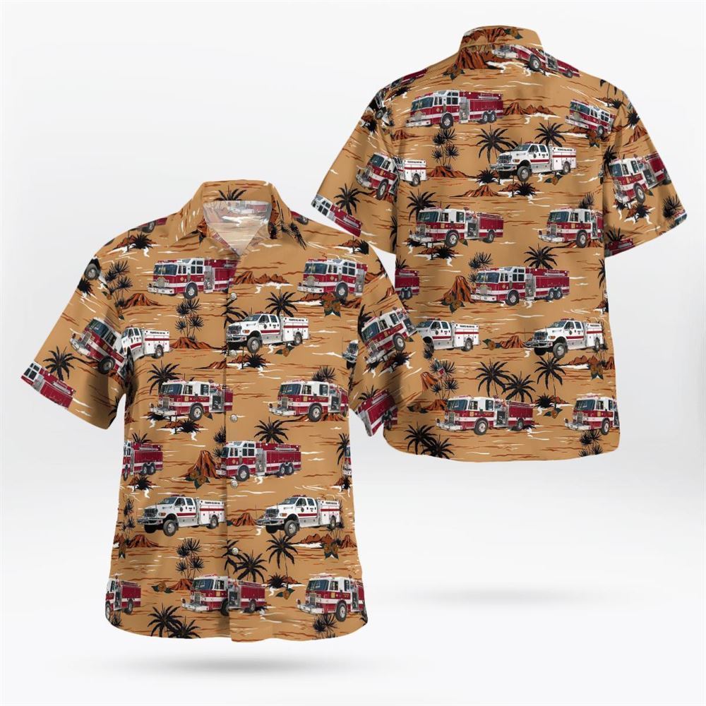 Tarrytown, New York, Pocantico Hills Fire Department Hawaiian Shirt - Gifts For Firefighters In Tarrytown, NY