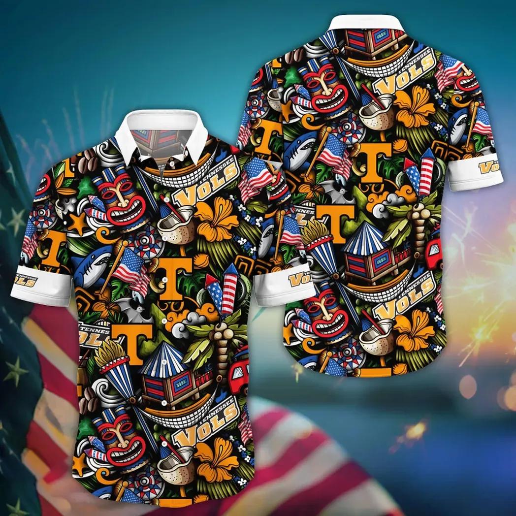 Tennessee Volunteers NCAA Flower Aloha Hawaiian Shirt 14, NCAA Hawaiian Shirt