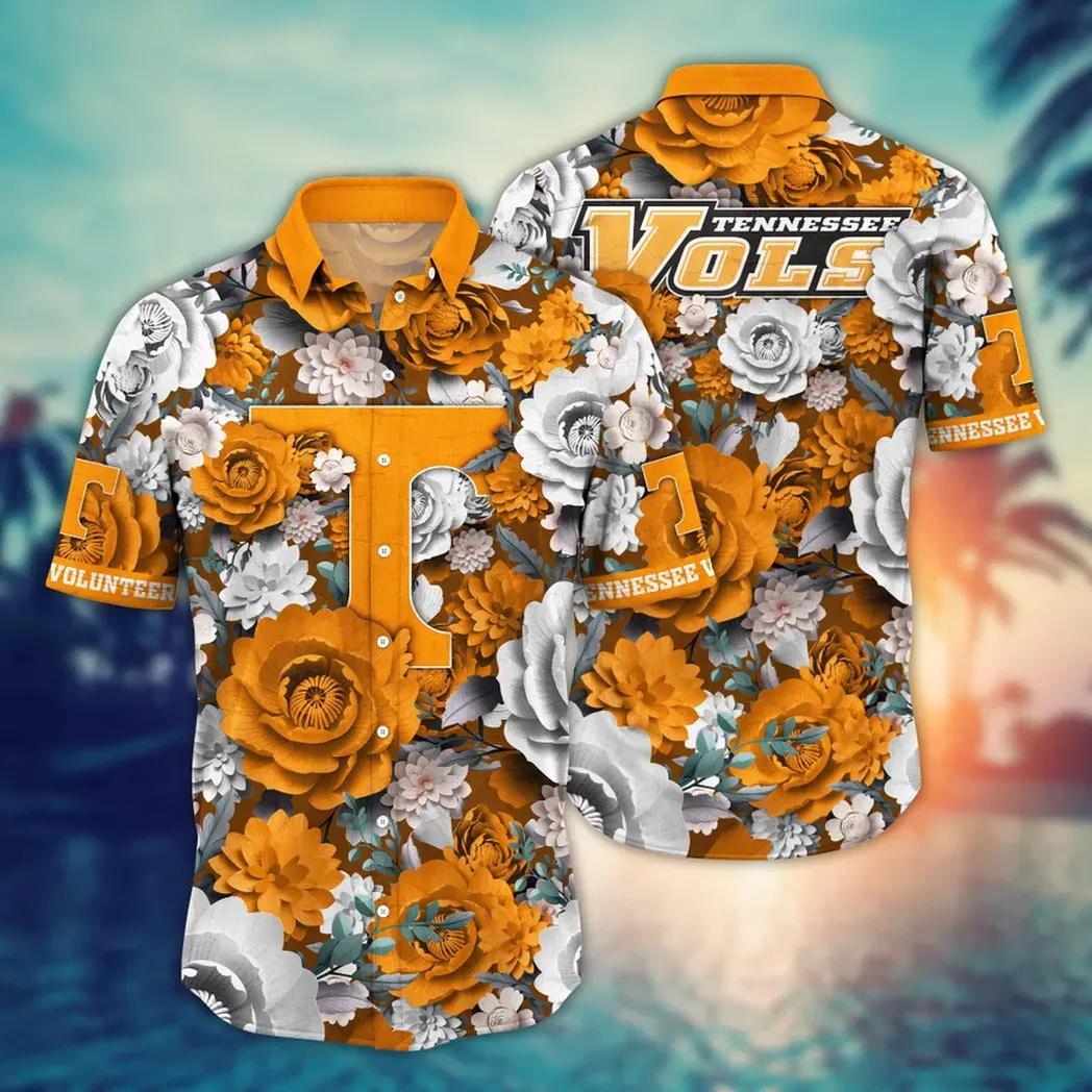 Tennessee Volunteers NCAA Flower Aloha Hawaiian Shirt 4, NCAA Hawaiian Shirt
