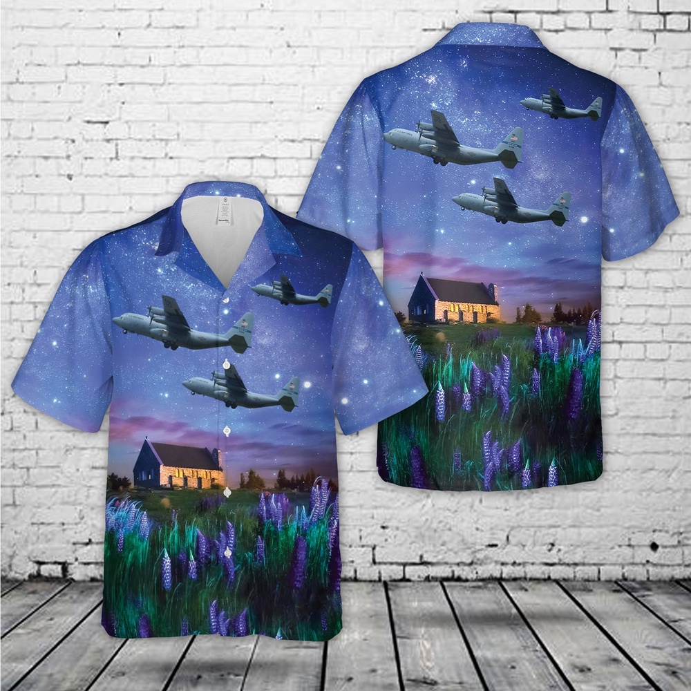 Texas Air National Guard C-130H 85-1362 callsign Roper 91 Hawaiian Shirt, Texas Hawaii Shirt, Texas Shirt