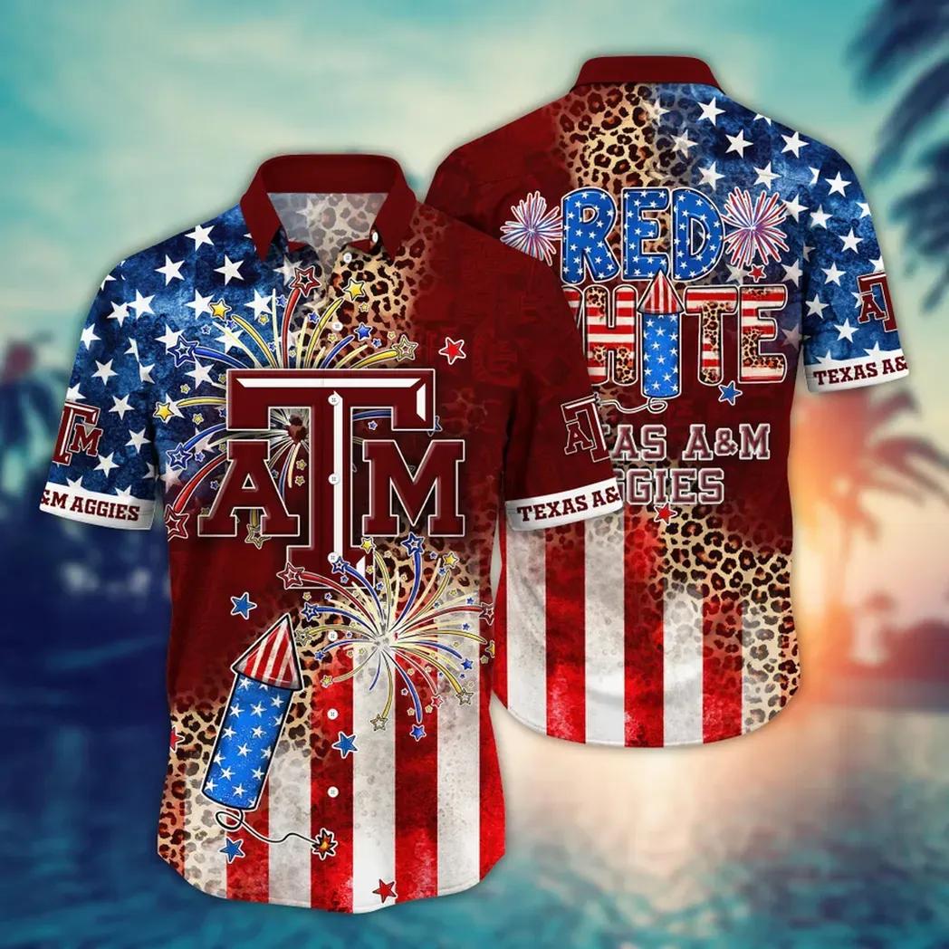 Texas A&M Aggies NCAA Aloha Hawaiian Shirt 2, NCAA Hawaiian Shirt