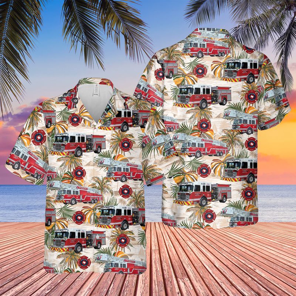 Texas Arlington Fire Department Hawaiian Shirt, Texas Hawaii Shirt, Texas Shirt