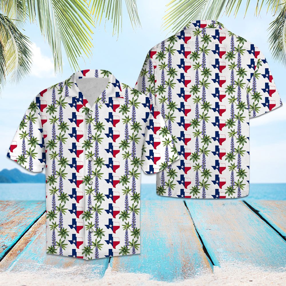 Texas Bluebonnet Hawaii Shirt, Texas Hawaii Shirt, Texas Shirt