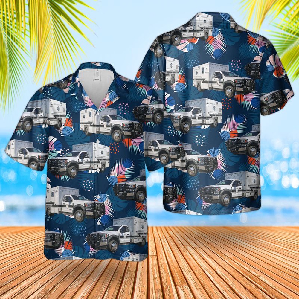 Texas Gonzales County ESD #1 EMS Hawaiian Shirt, Texas Hawaii Shirt, Texas Shirt
