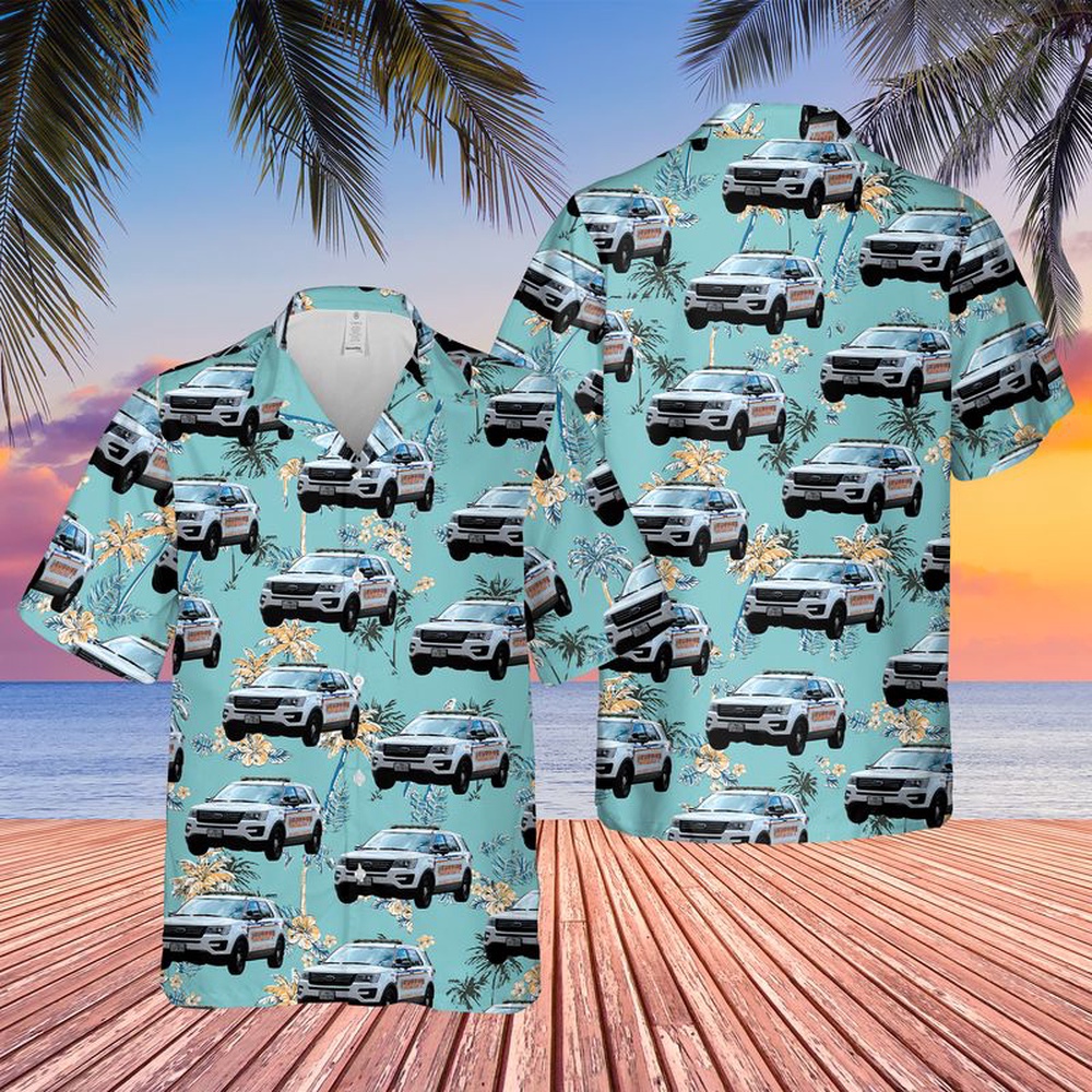 Texas Harris County Sheriff's Office Ford Police Interceptor Utility Hawaiian Shirt, Texas Hawaii Shirt, Texas Shirt