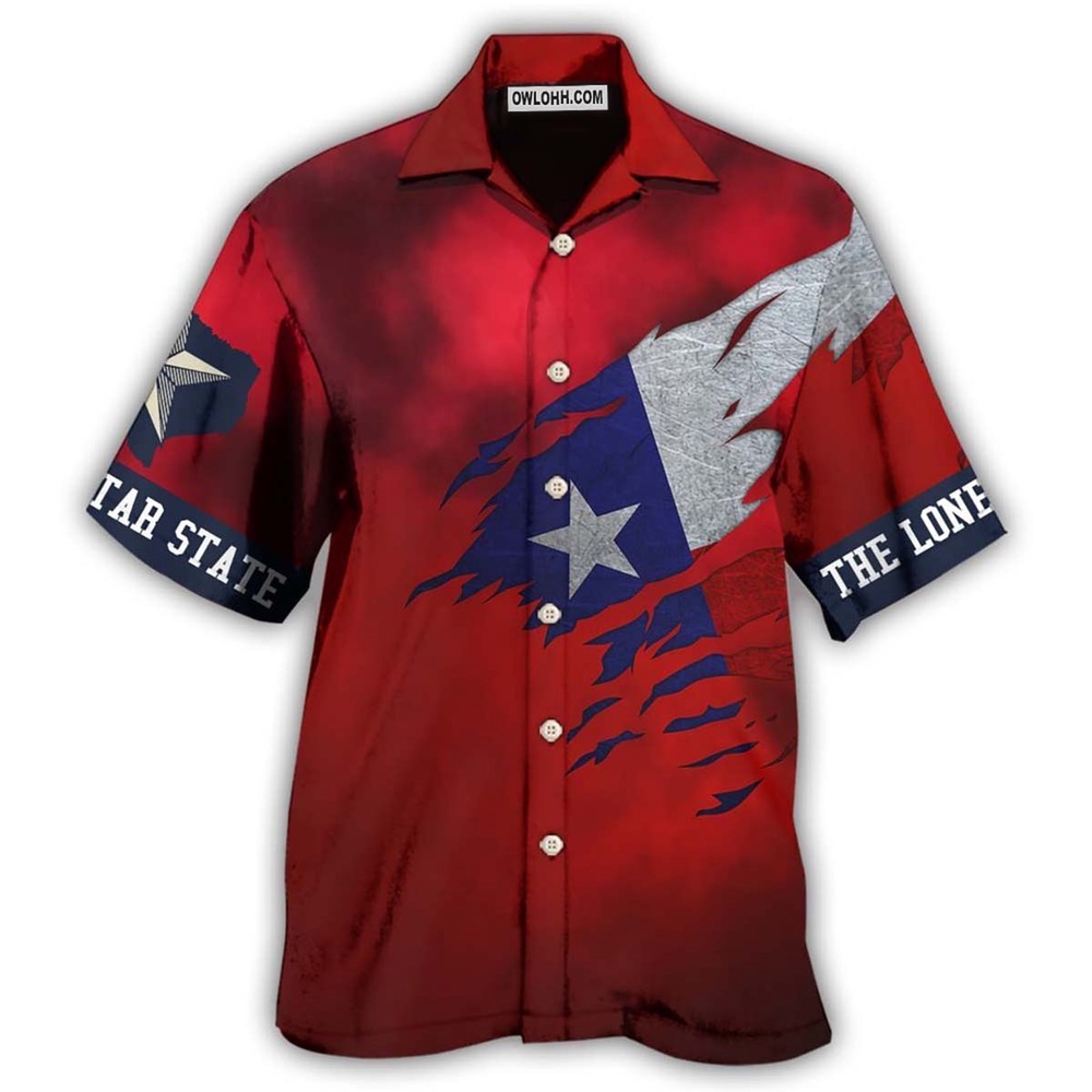 Texas Peace Life Red Style Hawaiian Shirt, Texas Hawaii Shirt, Texas Shirt