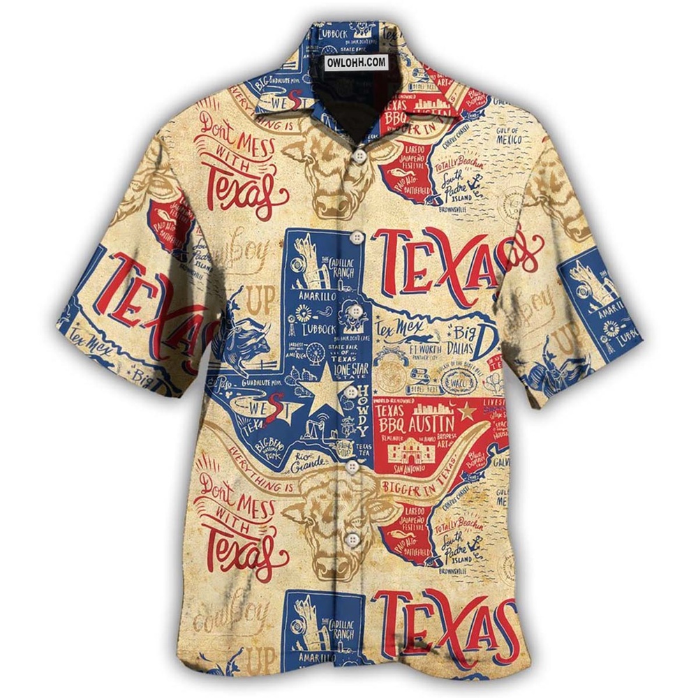 Texas Peace Life Style Don't Mess Hawaiian Shirt, Texas Hawaii Shirt, Texas Shirt