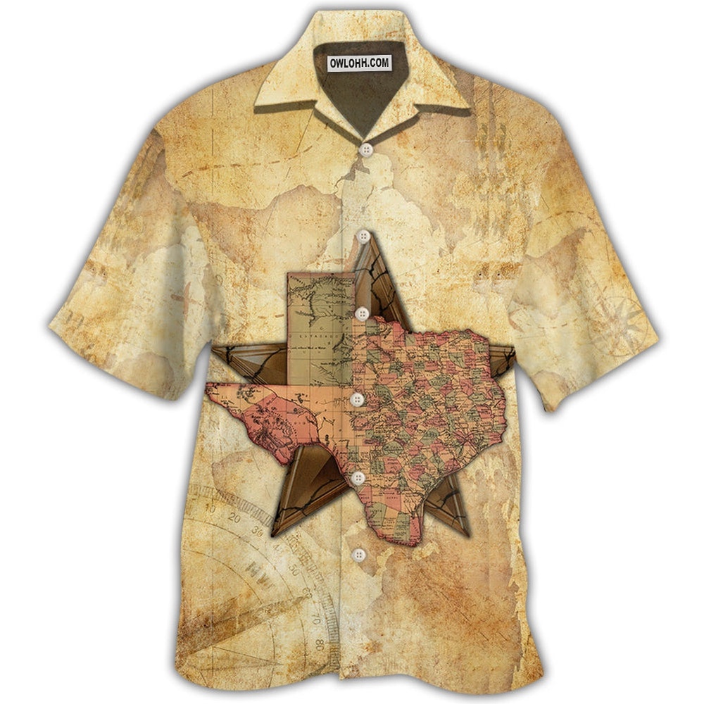 Texas Peace Life Style In Map Hawaiian Shirt, Texas Hawaii Shirt, Texas Shirt