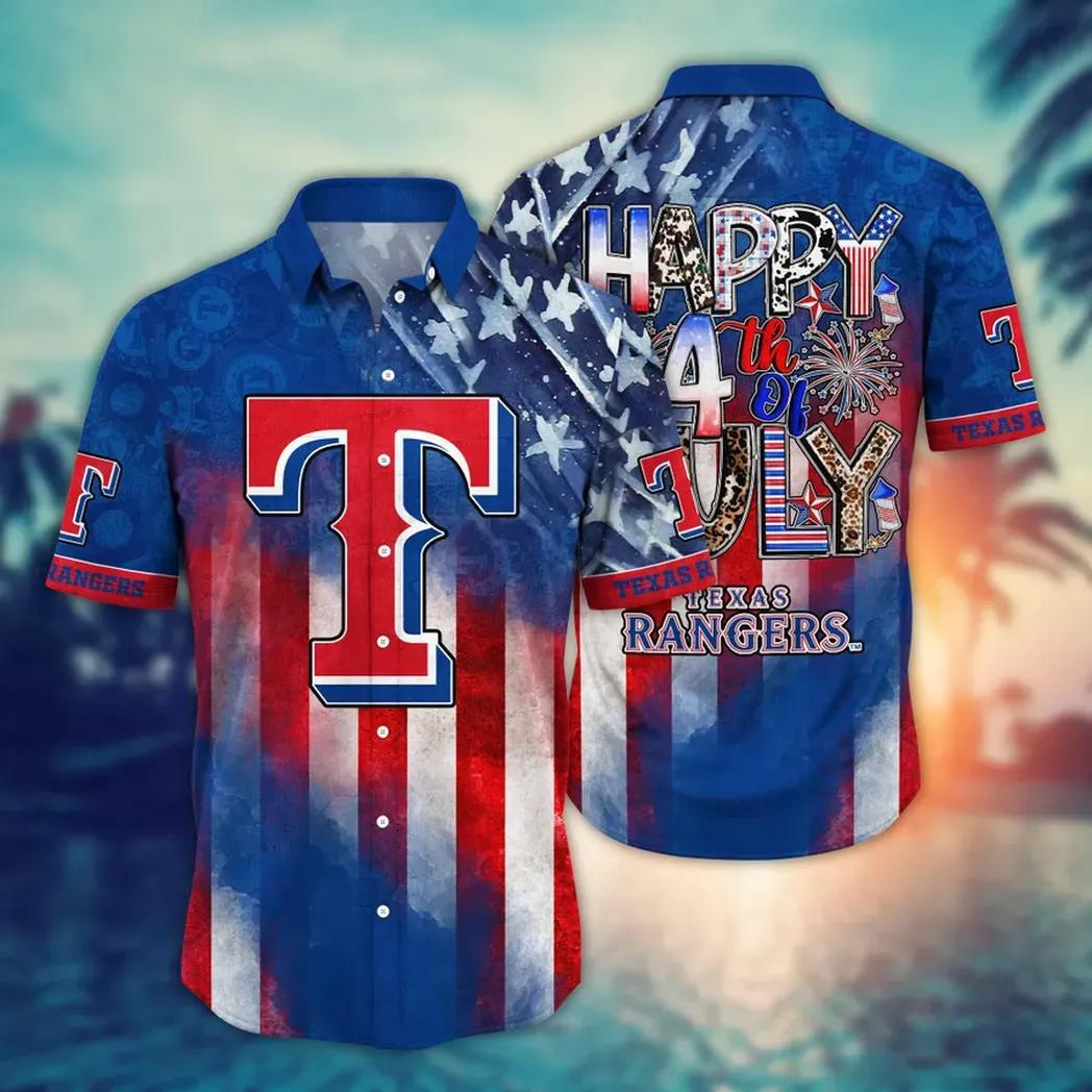 Texas Rangers MLB Aloha Hawaiian Shirt 3, MLB Hawaiian Shirt