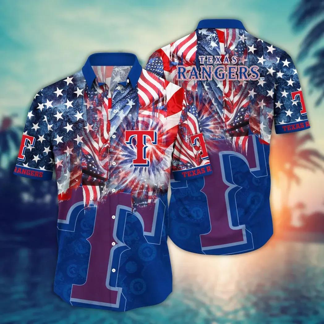 Texas Rangers MLB Flower Aloha Hawaiian Shirt 10, MLB Hawaiian Shirt