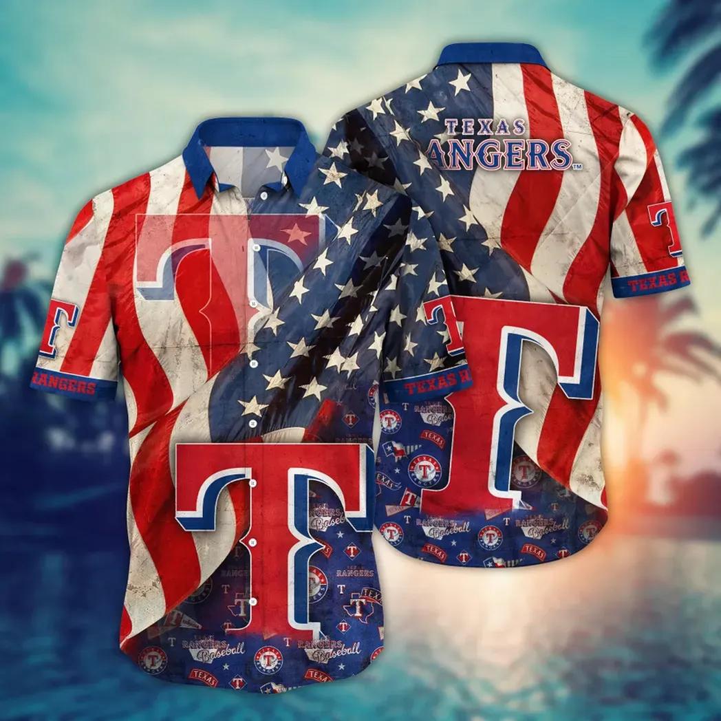 Texas Rangers MLB Flower Aloha Hawaiian Shirt 12, MLB Hawaiian Shirt