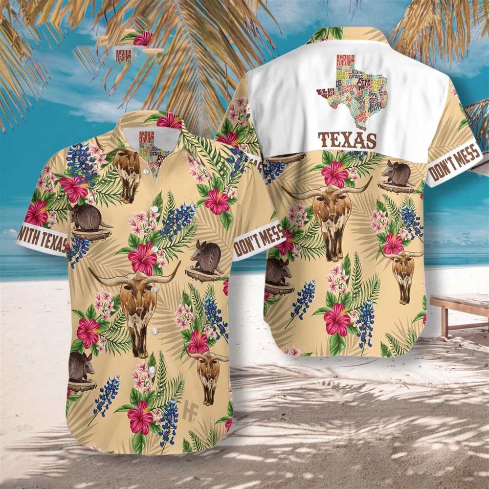 Texas Tropical Hawaiian Shirt, Texas Hawaii Shirt, Texas Shirt