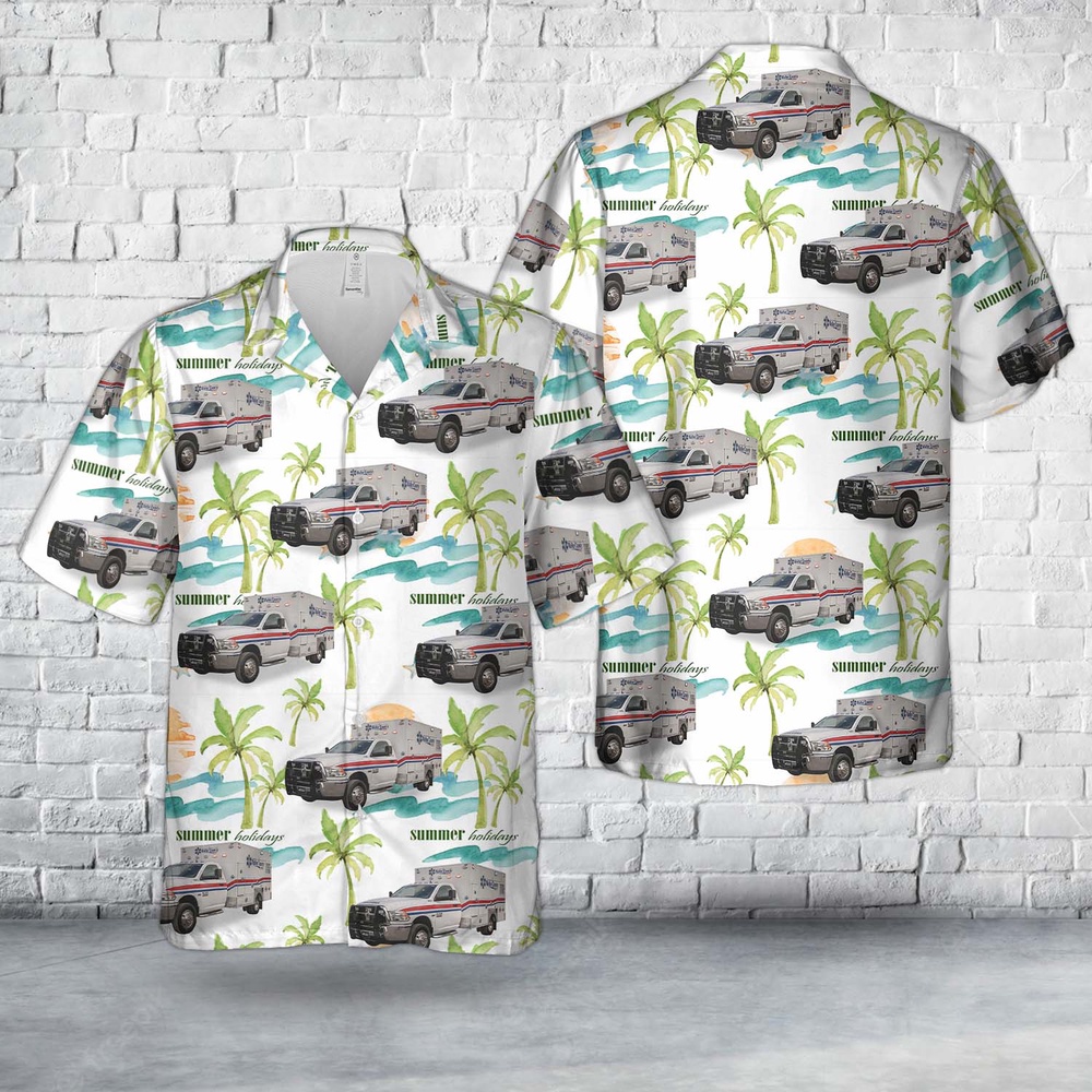 Texas Waller County EMS Hawaiian Shirt, Texas Hawaii Shirt, Texas Shirt