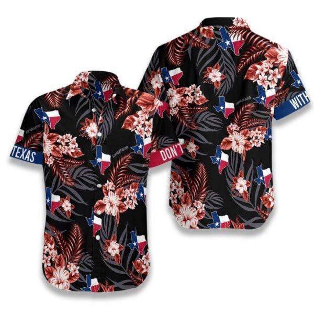 TexaShirt American Hawaiian Aloha Shirt, Texas Hawaii Shirt, Texas Shirt