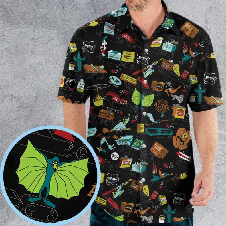 The Acme Corporation Looney Tunes Characters Hawaiian Shirt