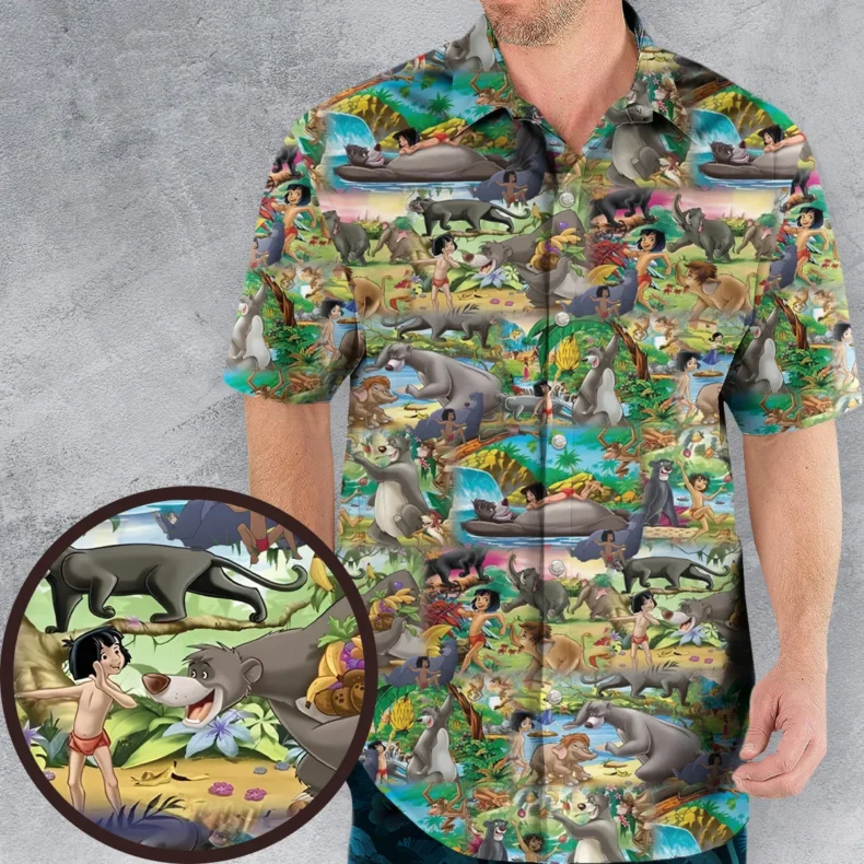 The Jungle Book Rudyard Kipling Seamless Hawaiian Shirt
