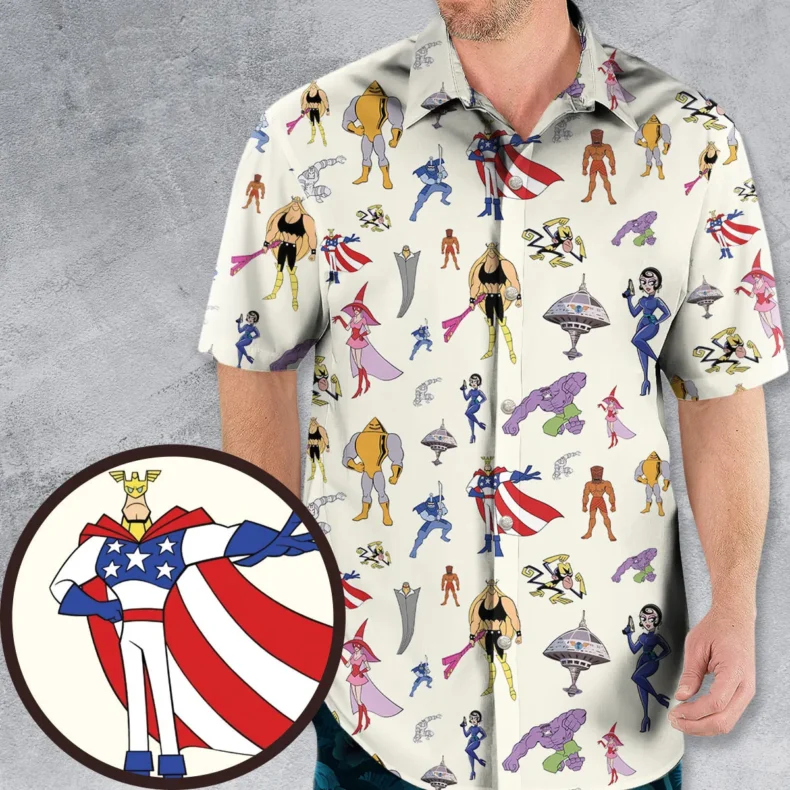 The Justice Friends Characters Hawaiian Shirt