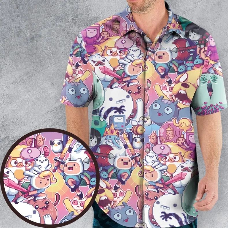 The Manic Pixel Adventure Time Hawaiian Shirt