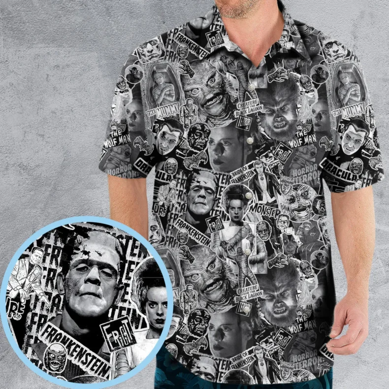 The Monsters Universal Classic Monsters Hawaiian Shirt