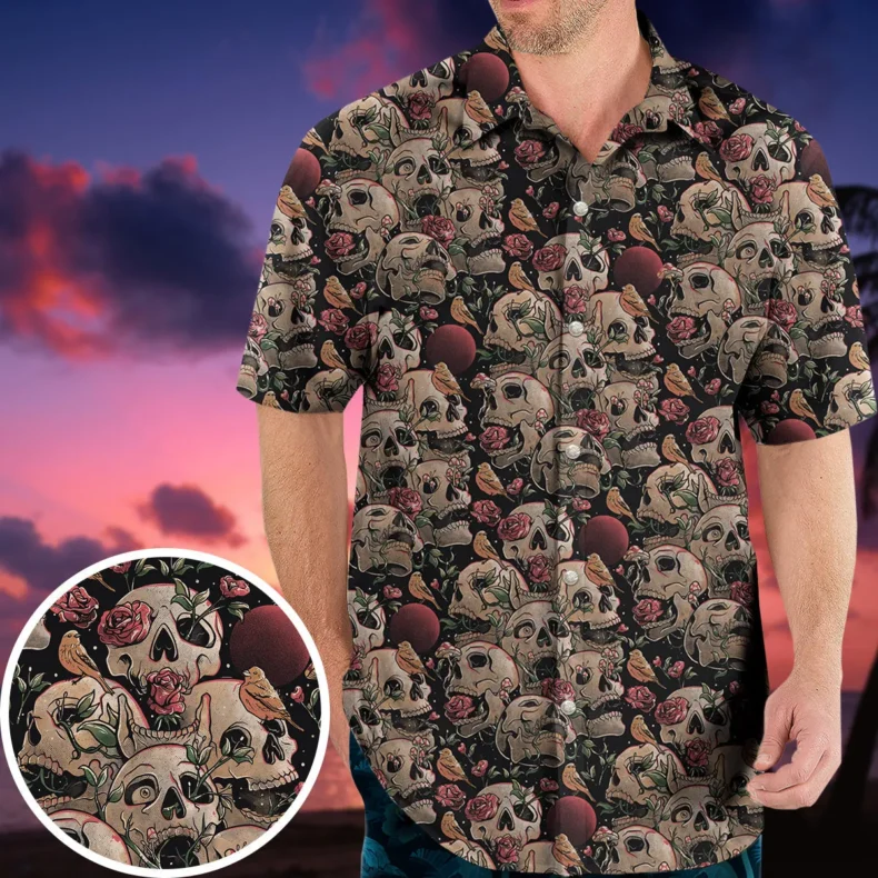 The Muppets Characters Pattern Hawaiian Shirt