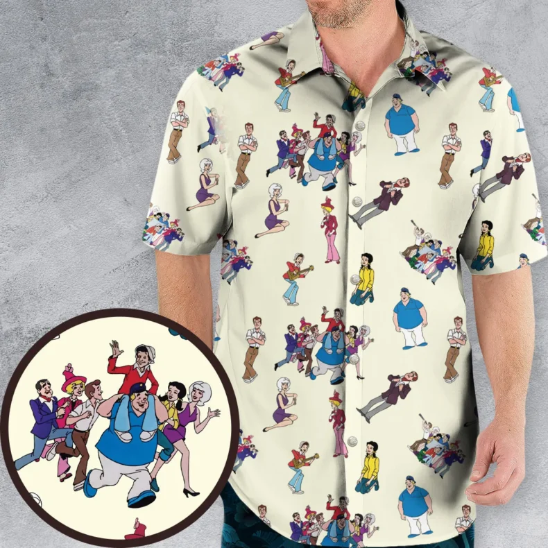 The New Adventures of Gilligan Pattern Hawaiian Shirt