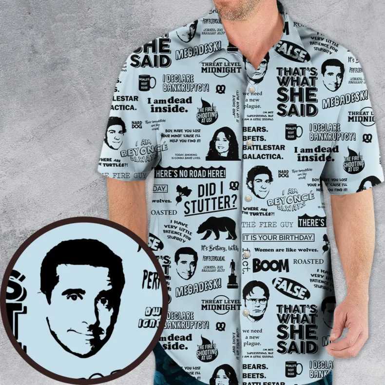 The Office Pattern Hawaiian Shirt