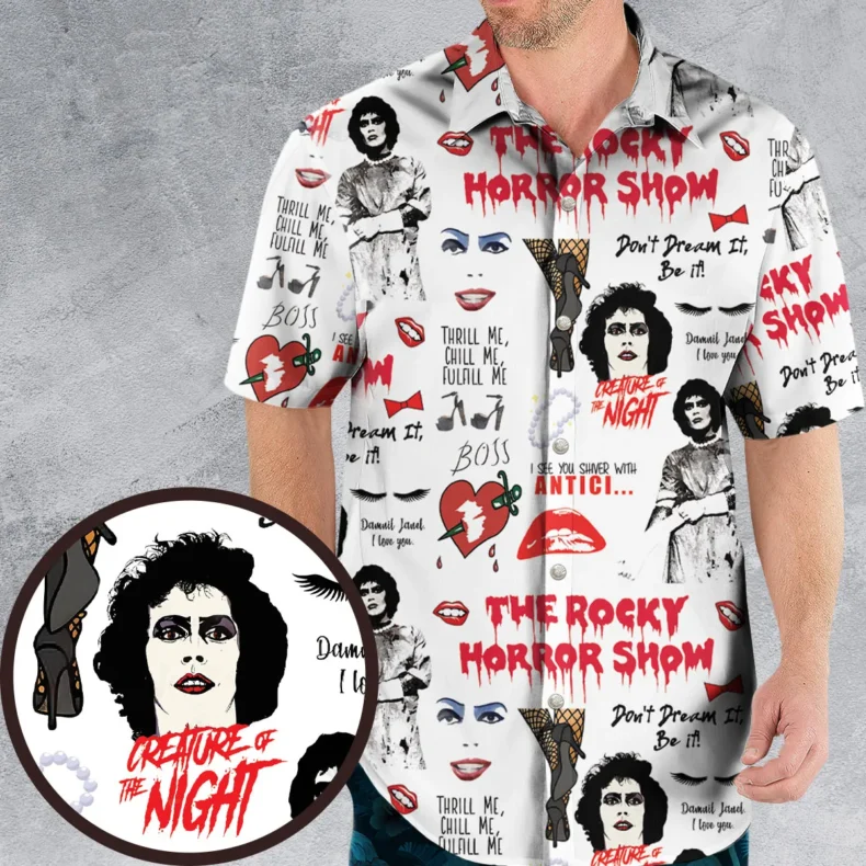 The Rocky Horror Picture Show Pattern Hawaiian Shirt