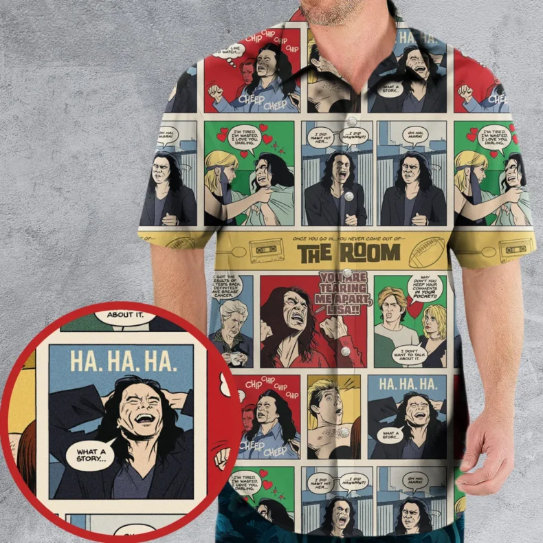 The Room Comic Style Hawaiian Shirt