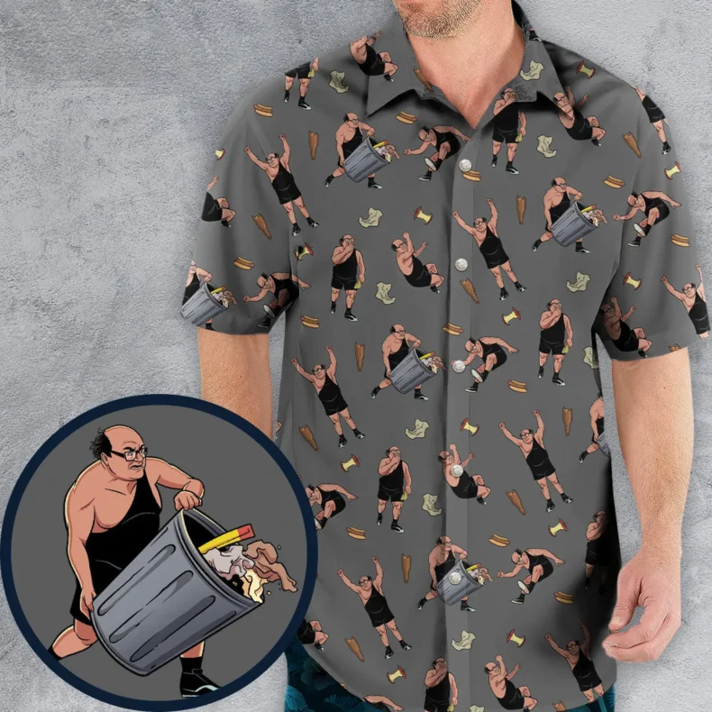 The Trashman It's Always Sunny in Philadelphia Hawaiian Shirt