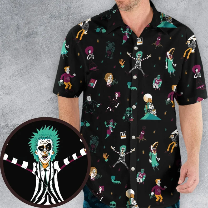Third Time's A Charm Beetlejuice Hawaiian Shirt