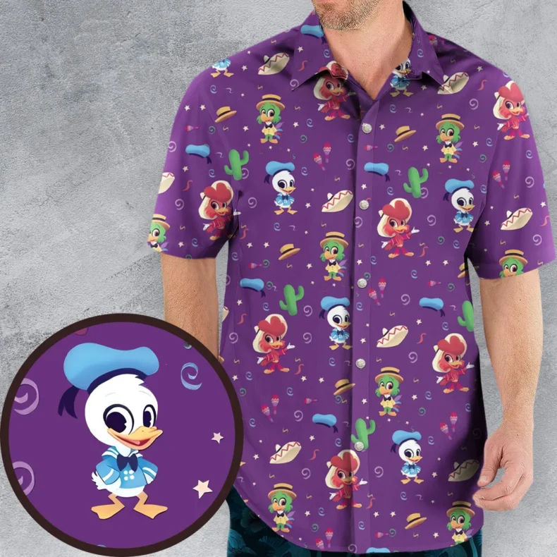 Three amigos Donald Ducktales Hawaiian Shirt