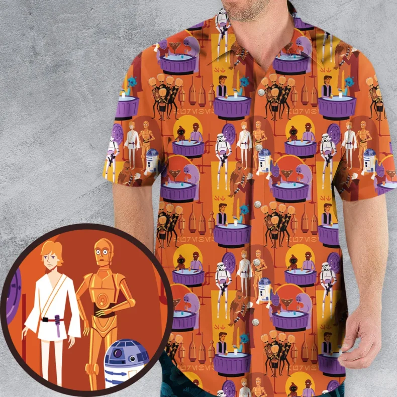 Tiki Cantina Star Wars Hawaiian Shirt