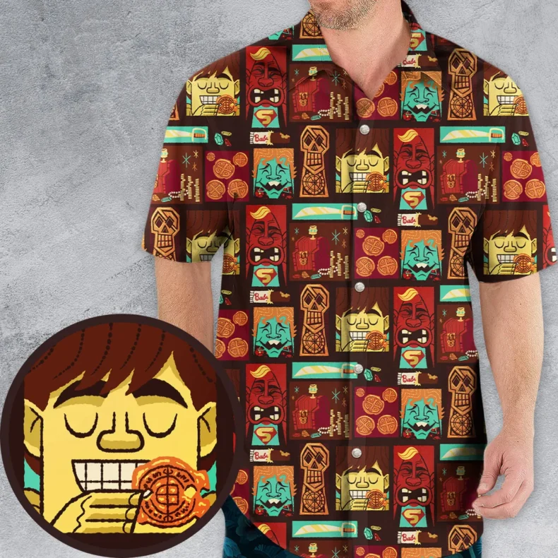 Tiki The Goonies Characters Hawaiian Shirt