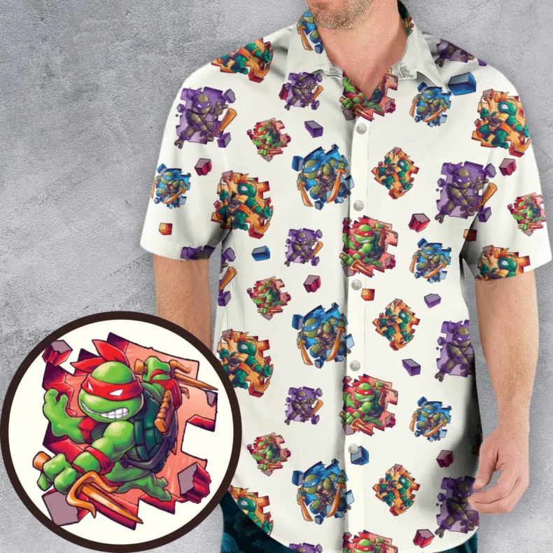 TMNT Break The Wall Hawaiian Shirt