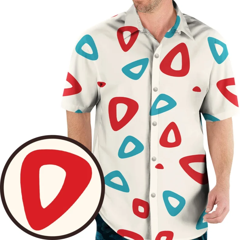 Togepi Pattern Pokemon Hawaiian Shirt