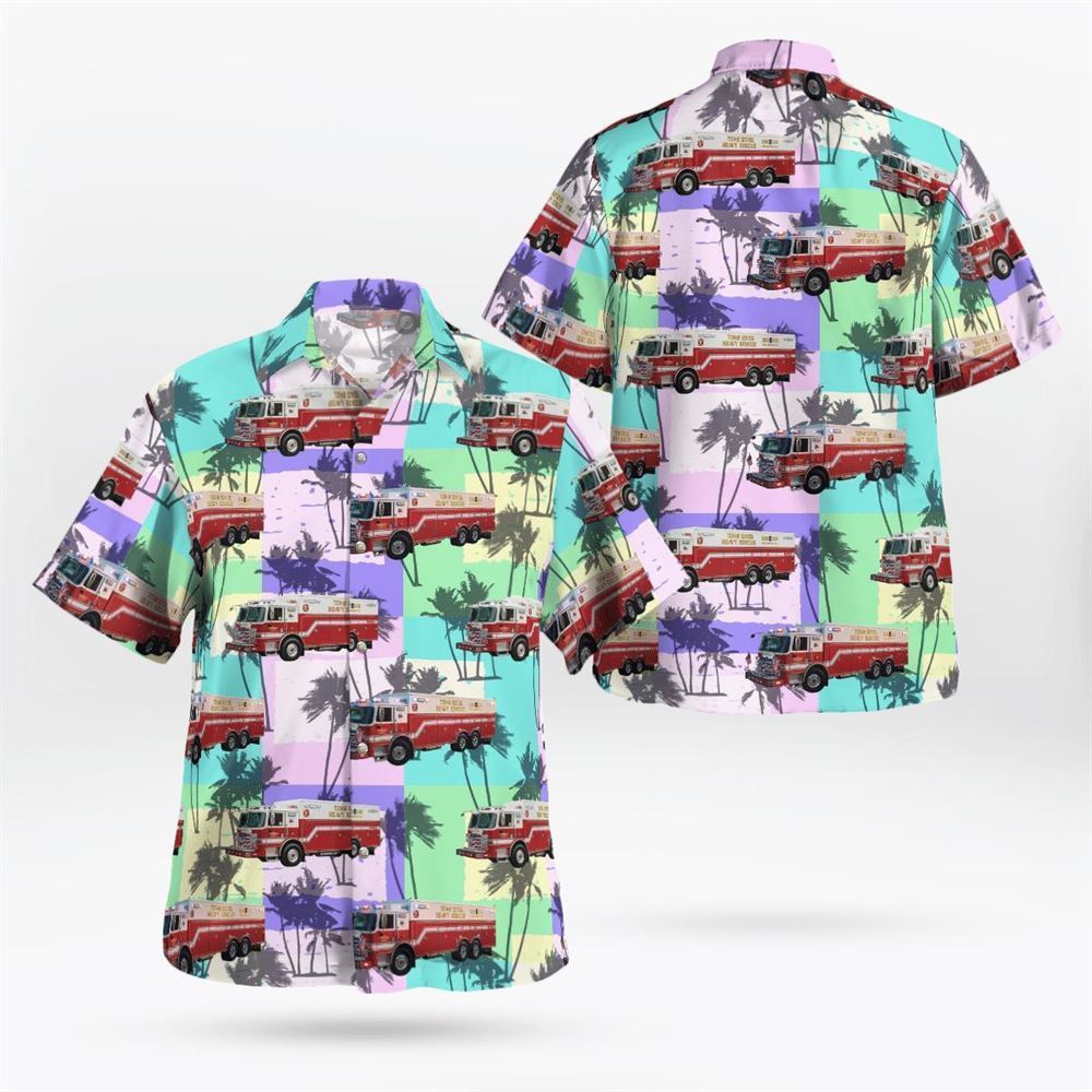 Toms River Fire Company 2, Toms River, New Jersey Hawaiian Shirt - Gifts For Firefighters In Toms River, NJ